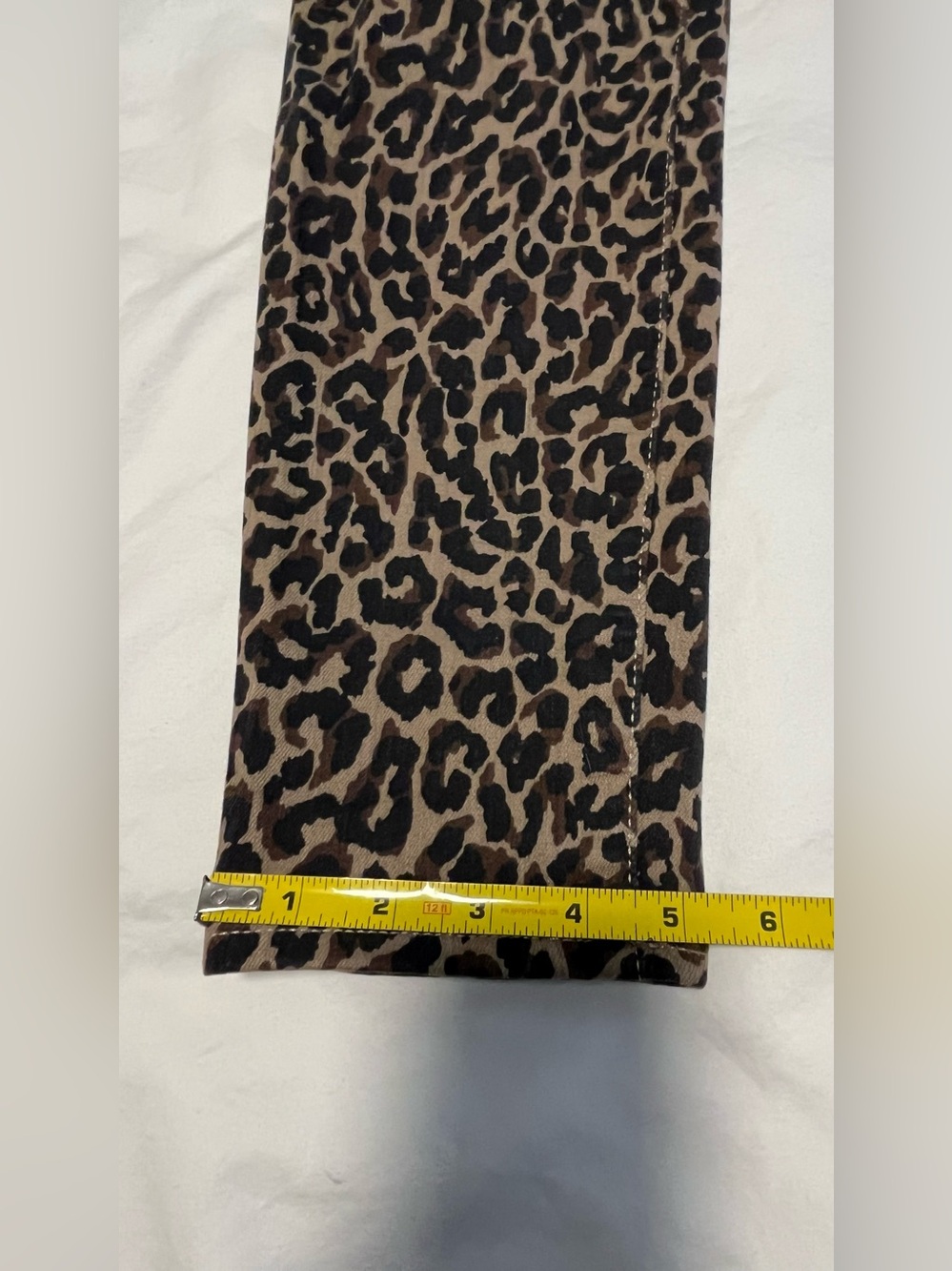 Women’s J- CREW 10” HIGH- RISE TOOTHPICK Animal Print Skinny Jeans Size 29 - Picture 9 of 11